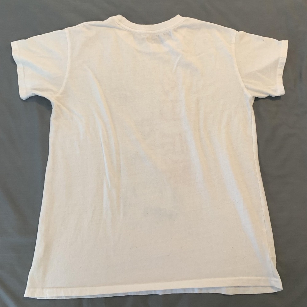 Brisco Brands Anime Manga Shirt Mens Medium White Japan Graphic Daring Hero - Picture 7 of 8